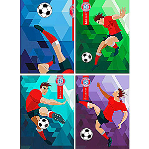 BLŌKNOTS A6 24l. Zīmētie futbolisti