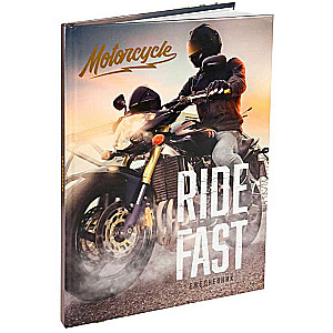 IKDIENAS GRĀMATU A5, 80l. MOTOCIKLISTS APRĪKOJUMĀ