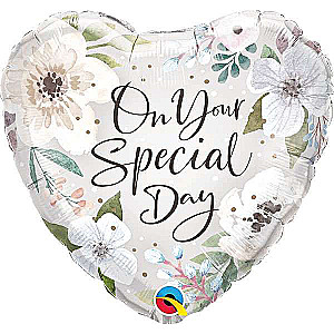 Folijas balons 18/46cm QL HRT On Your Special Day