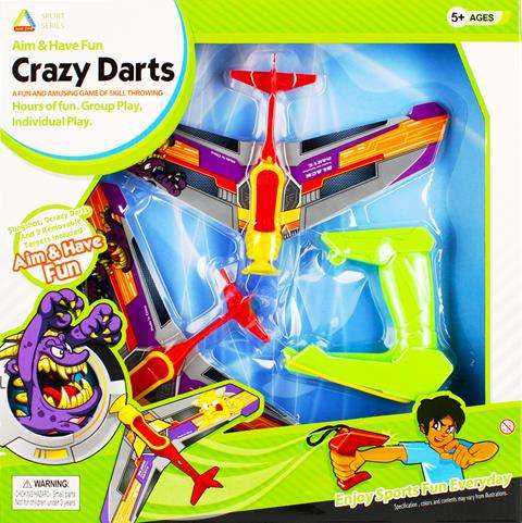 Sporta spēle CRAZY DARTS ar lidmašīnam