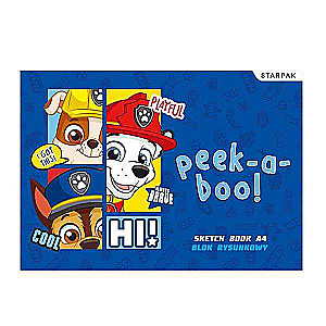 Zīmēšanas albums STARPAK A4/20l. PAW PATROL