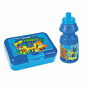 Komplekts : ūdens pudele 350ML + brokastu trauciņš 16X12,5X5,5cm PAW PATROL