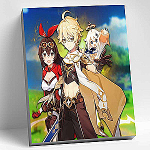 Genshin ITEŪR UN EMBER numuru glezna