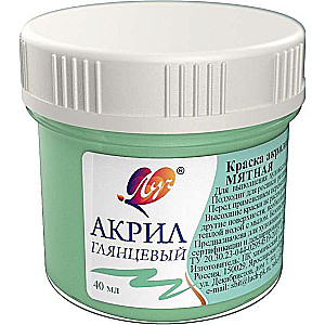 Akrila krāsa pastelā 40 ml Piparmētru