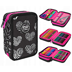 Pena COOL PACK ELECTRA HEARTS, 3 nodalījumi ar piederumiem
