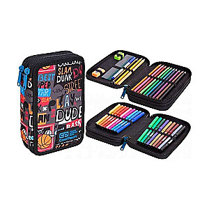 Pildspalvu soma COOL PACK BASKETBALL, 2 nodalījumi ar piederumiem