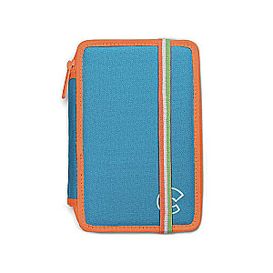 Pildspalvu maciņš ar 3 nodalījumiem un piederumiem 200x130x65 CARIOCA Pencil Case Fluo