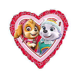 Folijas balons 18/43cm HRT - Paw Patrol Love - Meitene