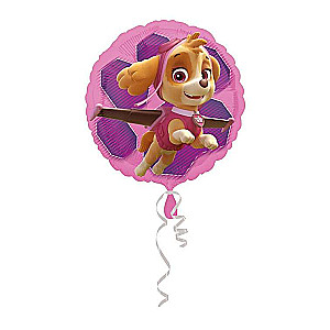 Folijas balons 18/46cm CIR Paw Patrol Pink Skye & Everest