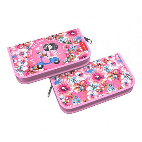 Pildspalvu maciņš bez piederumiem ErichKrause® 110x205x25mm Flower Scooter