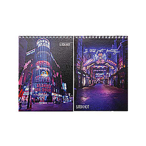 Bloknot A5 80l. MEGAPOLIS UN NEONS