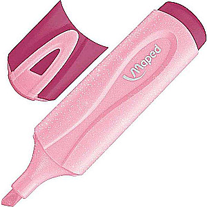 Teksta izcēlājs MAPED Pastel Glitter rozā
