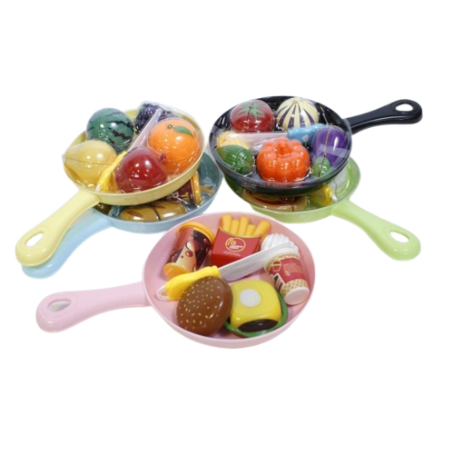 Игровой набор - Сковорода с фруктами и овощами