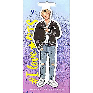 Figurāla magnētiskā grāmatzīme. BTS. V