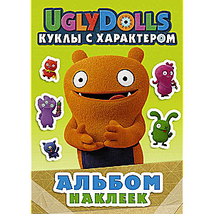 UglyDolls. Rūgti lelles. Uzlīmju albums zaļš