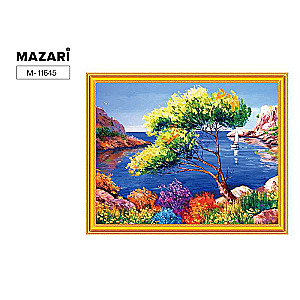 Glezna 2 in 1: dimanta mozaīka un krāsošana pēc numuriem 40x50 cm ZALIV