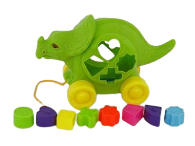 Attīstoša rotaļlieta,velkama ar formiņām - Dinozaurs