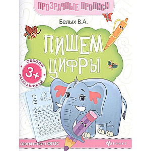 Rakstām ciparus: grāmata-treniņš