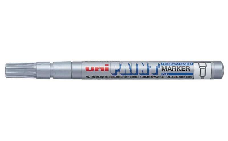 Перманентный маркер UNI PAINT PX-21 1.2мм серебро