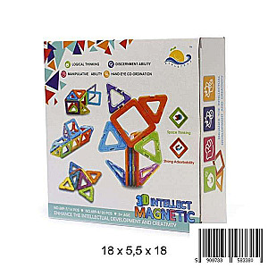 Magnētiskais konstruktors 14 detaļas 3D INTELECT