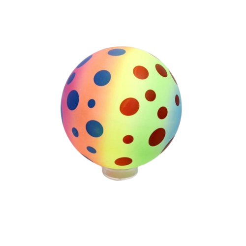 Резиновый мяч 9 с точками, цветной