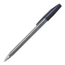 Ручка шариковая UNI Fine SA-S, прозрачный корпус, 0,5 мм