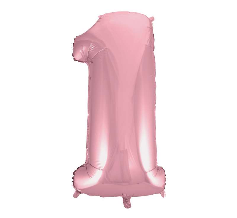 Folijas balons 45/92cm No 1, light pink