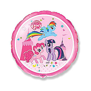 Folijas balons 18/46cm apaļš FX Little Pony
