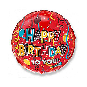 Folijas balons 18 FX - Apsveicu dzimšanas dienā