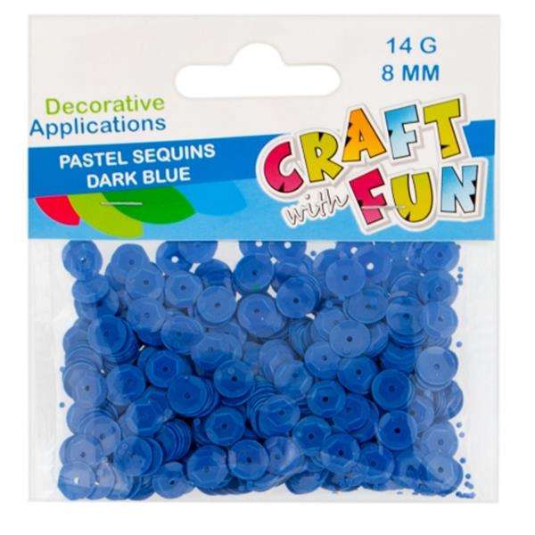 Dekors-konfetti 8mm Fliteri metāliski zili