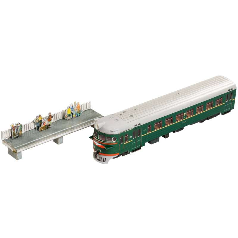 Saliekamais modelis - Elektriskā vilciena galvenais vagons