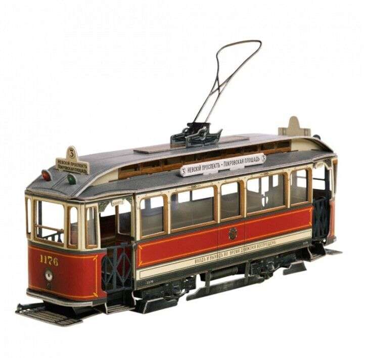 Saliekamais modelis - Pēterburgas tramvajs 1