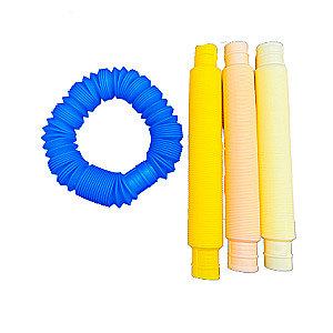 Antistresa rotaļlieta Pop Tubes caurule-čīkstētājs. Garums - 20 cm.