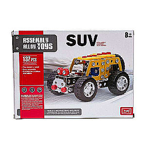 Konstruktors - Assembly Alloy Toys SUV 132 detaļas.