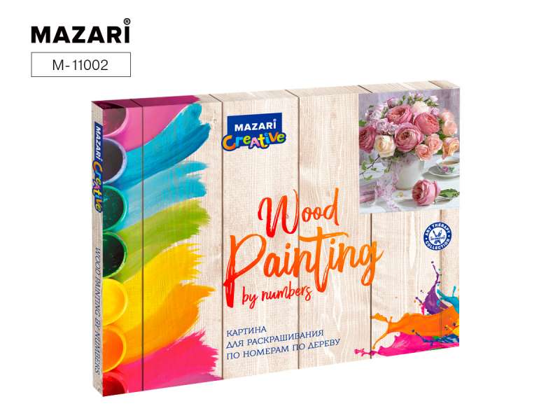 Glezna krāsošanai pēc numuriem uz koka 30*40 cm MAIGĀ PUŠKĪTE
