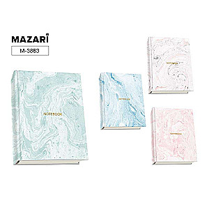 Bloknotu 21 x 14,5 cm MARBLE COLOR, 96 l.
