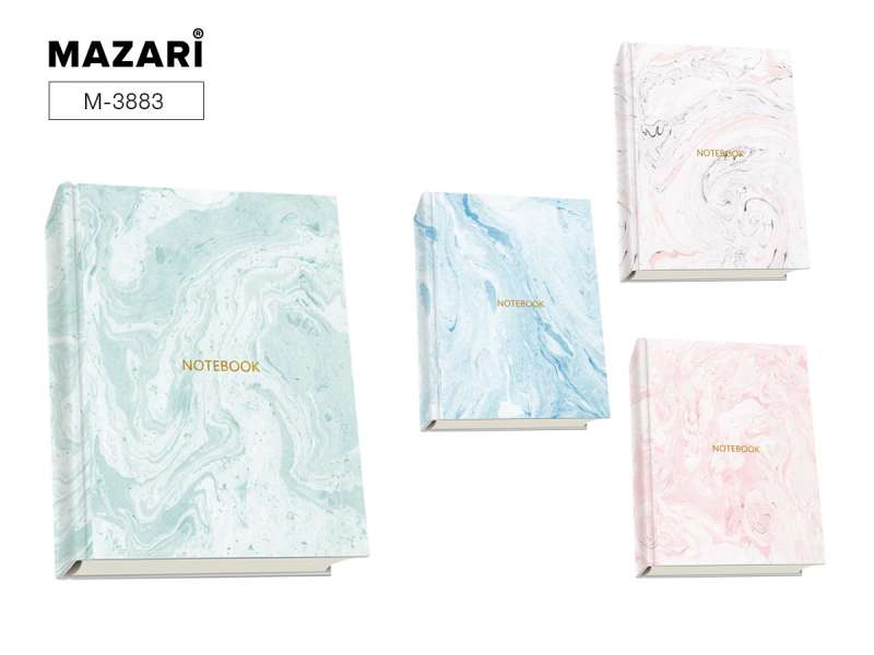 Bloknotu 21 x 14,5 cm MARBLE COLOR, 96 l.