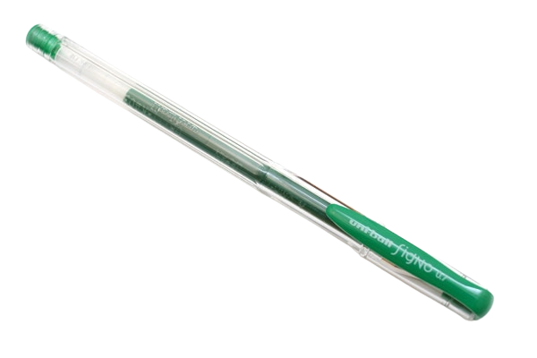 Ручка гелевая зелёная 0.7мм UNI UM-100Signo