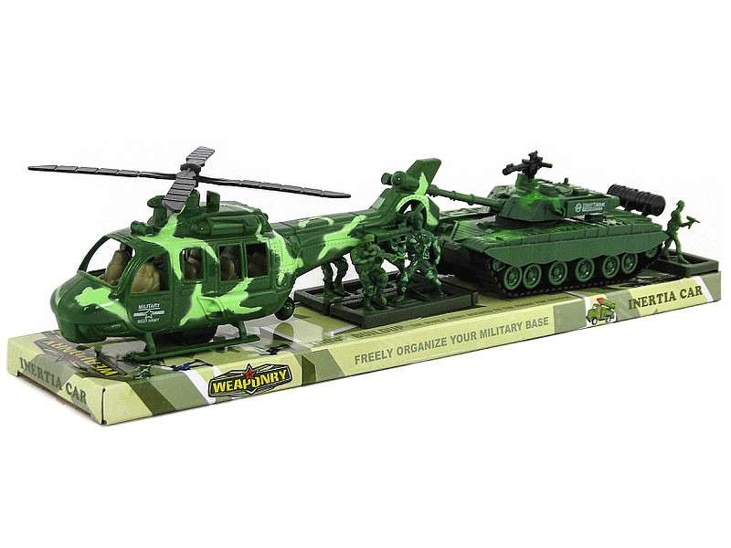 Военный комплект - вертолетное и танковое вооружение