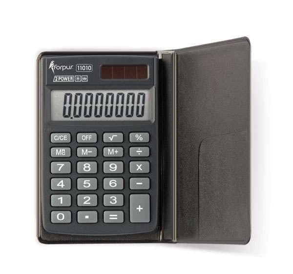 Kalkulators 12-zim. 96x63x12mm ar vāku