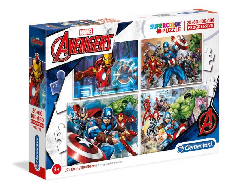 Puzle (20gab+60gab+100gab+180gab) The Avengers