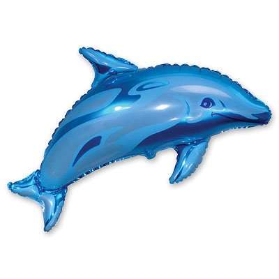 Фольгированный шар 24 FX - Дельфин, микс