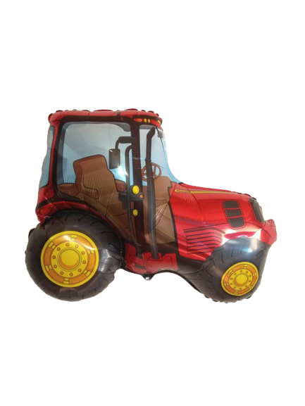 Фольгированный шар 24 FX - Трактор, красный