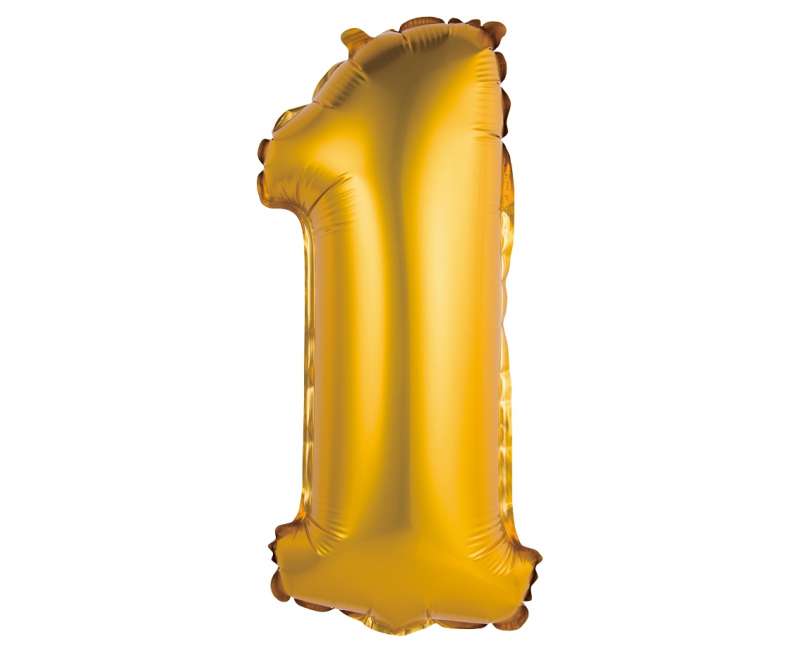 Folijas balons 14/35cm 1 zelts