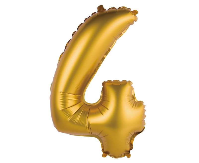 Folijas balons 14/35cm 4 zelts