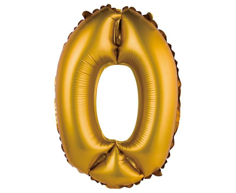 Folijas balons 14/35cm 0 zelts