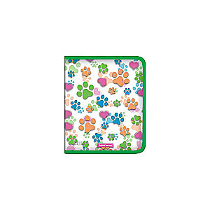Somu mape uz rāvējslēdzēja plastmasas ErichKrause Neon Paws, A5+