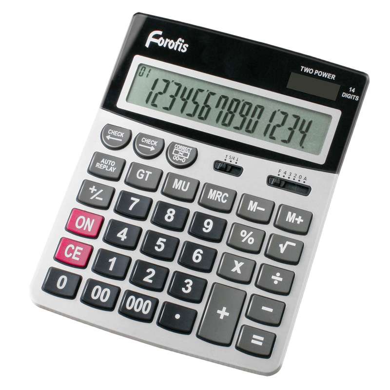 Kalkulators 14-zim. 190x152x45mm 