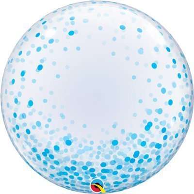 Фольгированный шар 24 Blue Confetti Dots