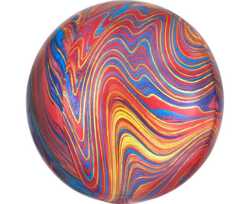 Folijas balons 15 Krāsu bumba, oranža